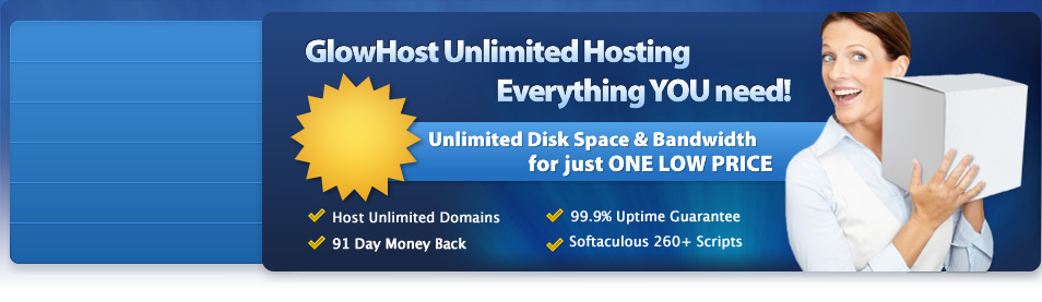 GlowHost - Web Hosting Services - Start AT $4.95 A Month